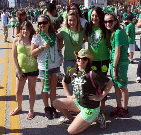 Crowd at St Patricks Day Cleveland