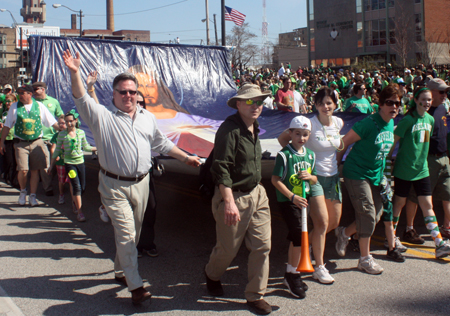 Divine Mercy Cleveland Chapter at the 2012 Cleveland St. Patrick's Day Parade