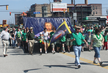 Divine Mercy Cleveland Chapter at the 2012 Cleveland St. Patrick's Day Parade