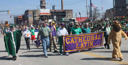 Cathedral Latin alumni and Notre Dame Cathedral Latin at the 2012 Cleveland St. Patrick's Day Parade