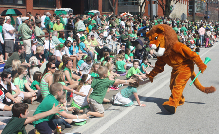 Cathedral Latin alumni and Notre Dame Cathedral Latin at the 2012 Cleveland St. Patrick's Day Parade