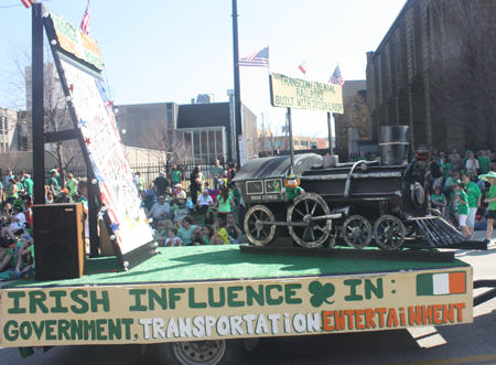 Float at Irish parade