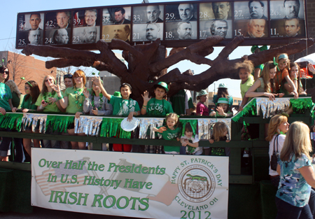 Float at Irish parade