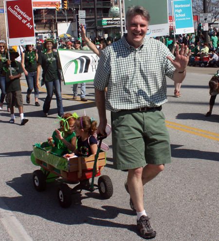 Chris Ronanyne of University Circle at Cleveland St. Patrick's Day Parade