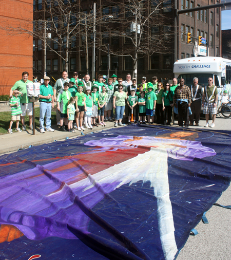 Divine Mercy Cleveland Chapter at the 2012 Cleveland St. Patrick's Day Parade