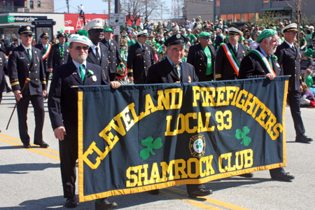 Cleveland Firefighters Shamrock Club at St. Patrick's Day Parade