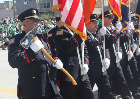 Cleveland Firefighters at St. Patrick's Day Parade