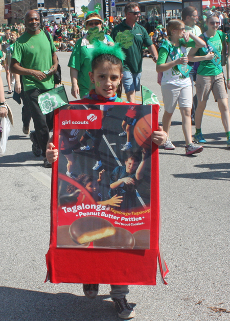 Girl Scouts at the 2012 Cleveland Saint Patrick's Day Parade
