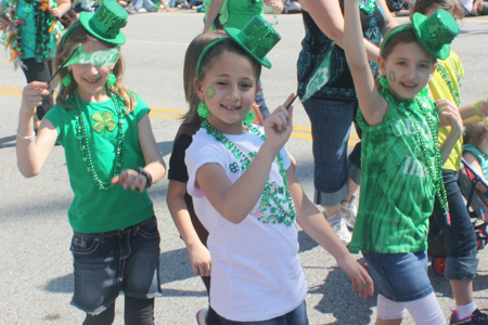 Girl Scouts at the 2012 Cleveland Saint Patrick's Day Parade