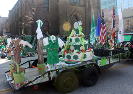 Girl Scouts Float at the 2012 Cleveland Saint Patrick's Day Parade