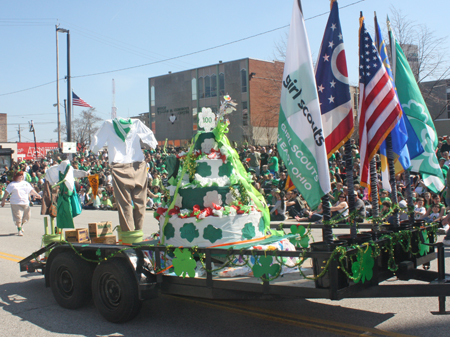 Girl Scouts Float at the 2012 Cleveland Saint Patrick's Day Parade