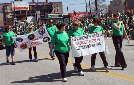 Blue Star Mothers at Cleveland St Patrick's Day Parade