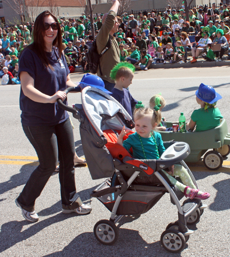 Blue Star Mother at Cleveland St Patrick's Day Parade