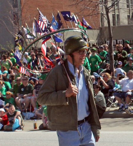 Military units at Cleveland St Patrick's Day Parade