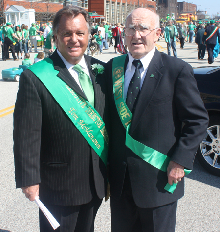 Parade Director Emeritus Thomas F. McManamon Jr. and John O'Brien Sr.