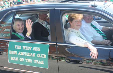 West Side Irish American Club Man of the Year Bernie McKenna and wife