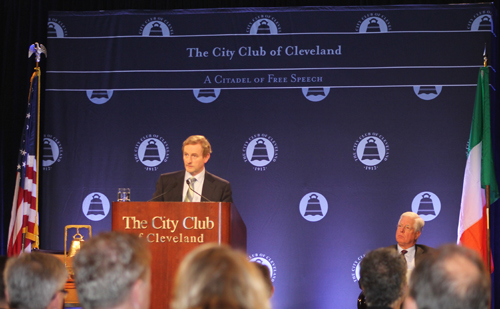 Ireland Taoiseach Enda Kenny at City Club of Cleveland