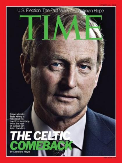 Time Magazine cover with Enda Kenny