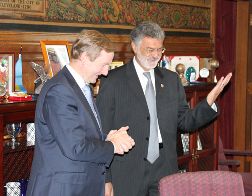 Cleveland Mayor Frank Jackson and Taoiseach of Ireland, Enda Kenny