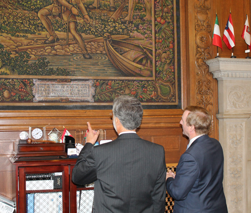 Cleveland Mayor Frank Jackson and Taoiseach of Ireland, Enda Kenny