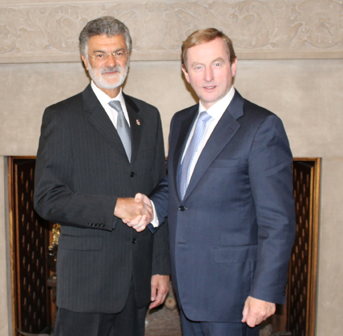 Cleveland Mayor Frank Jackson and Taoiseach of Ireland, Enda Kenny