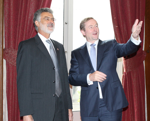 Cleveland Mayor Frank Jackson and Taoiseach of Ireland, Enda Kenny