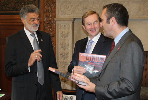 Cleveland Mayor Frank Jackson and Taoiseach of Ireland, Enda Kenny