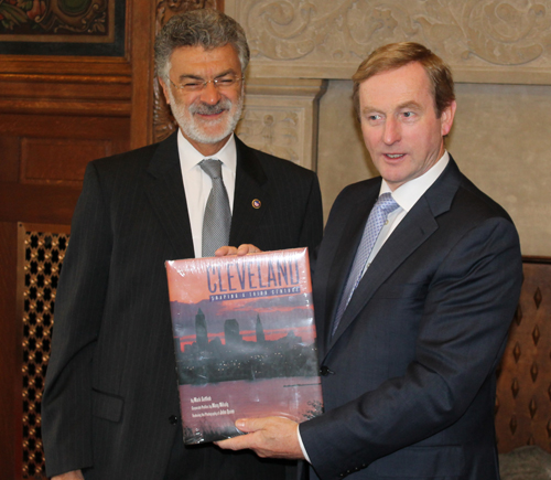 Cleveland Mayor Frank Jackson and Taoiseach of Ireland, Enda Kenny