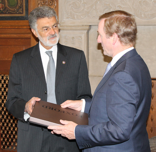 Cleveland Mayor Frank Jackson and Taoiseach of Ireland, Enda Kenny