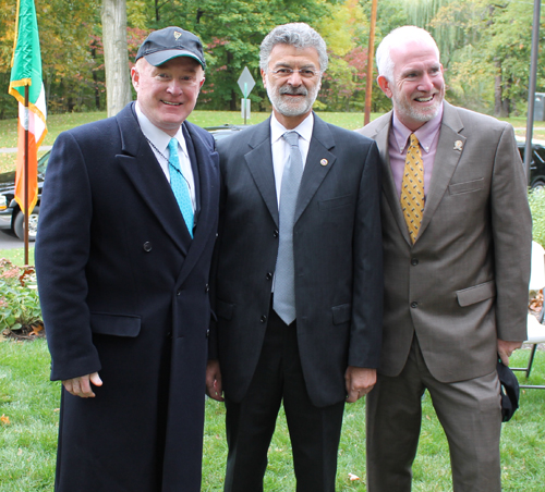 Ed Crawford, Mayor Frank Jackson and Council President Martin Sweeney