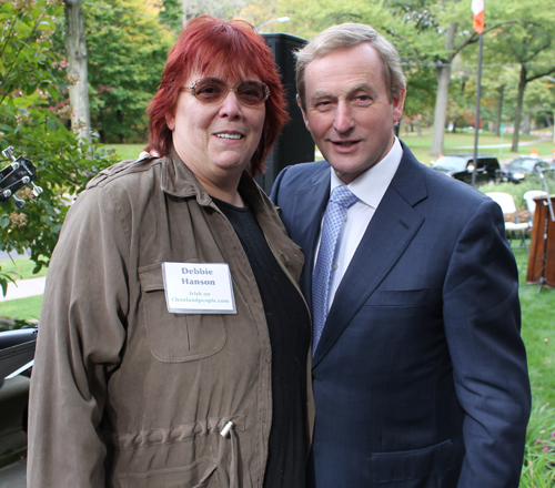 Debbie Hanson and Taoiseach Enda Kenny