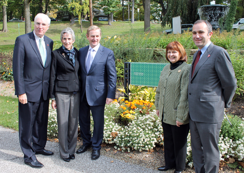 Ambassador Michael Collins, Char Crowley, Taoiseach Enda Kenny, Sheila Murphy Crawford and Consul Aidan Cronin