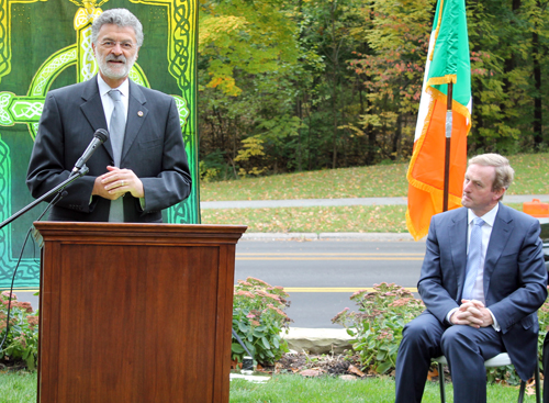 Cleveland Mayor Frank Jackson and Enda Kenny