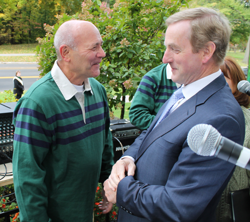 Larry Bechtel with Taoiseach Enda Kenny