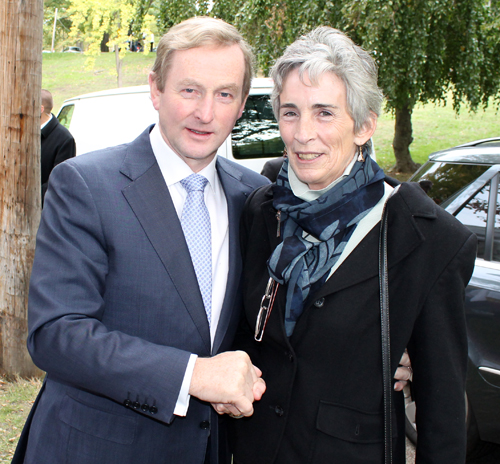 Irish Taoiseach Enda Kenny and Char Crowley