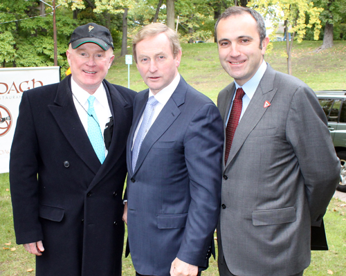Ed Crawford, Taoiseach Enda Kenny and Consul Aidan Cronin