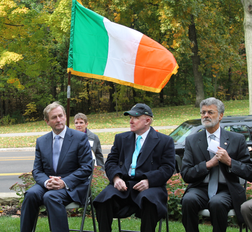 Irish Taoiseach Enda Kenny, Ed Crawford and Mayor Jackson