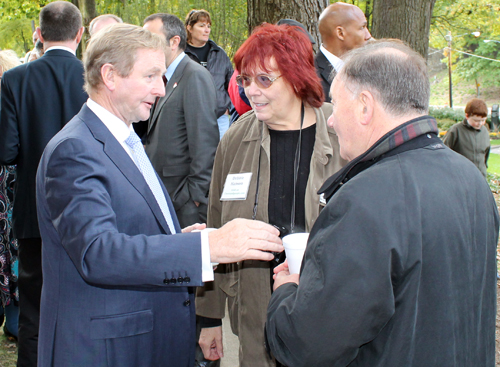 Taoiseach Enda Kenny and Debbie Hanson