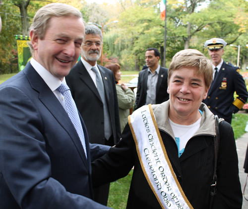 Taoiseach Enda Kenny with Pat Lavelle