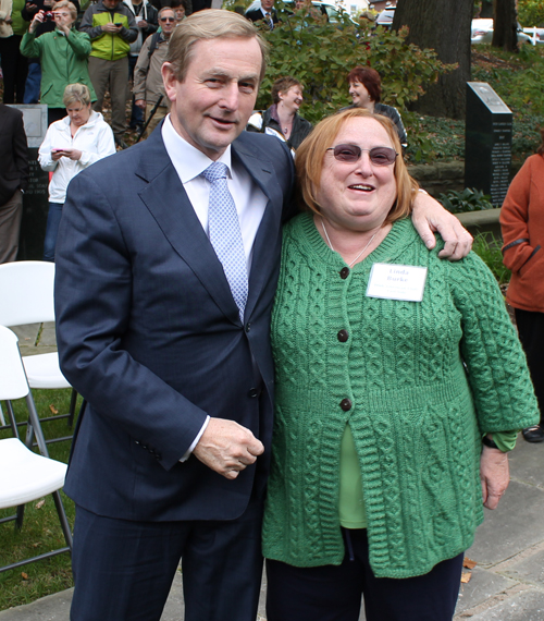 Taoiseach Enda Kenny and Linda Burke