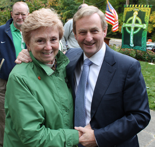 Taoiseach Enda Kenny with Candy Clemson