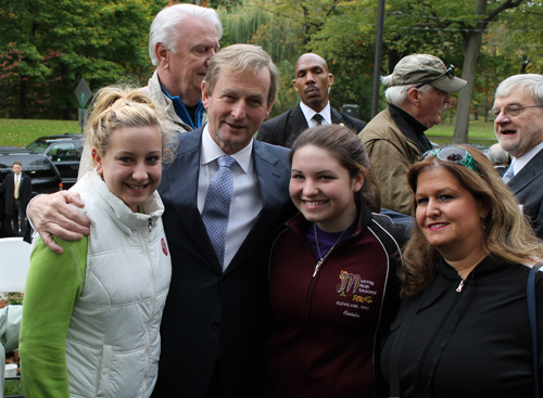 Taoiseach Enda Kenny with 