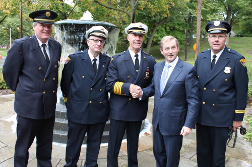 Cleveland Safety Forces leaders with Taoiseach Enda Kenny