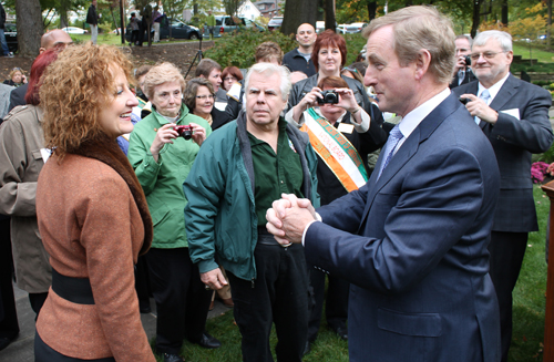 Regina Costello and Taoiseach Enda Kenny