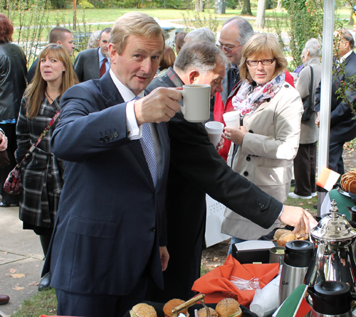 Taoiseach Enda Kenny toasting