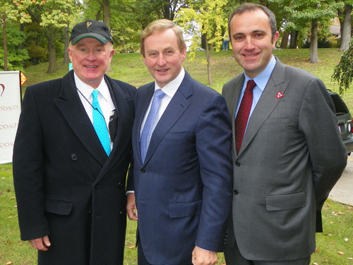 Ed Crawford, Taoiseach Enda Kenny and Consul Aidan Cronin