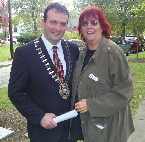 Cyril Burke, Mayo County Chairman, with Debbie Hanson