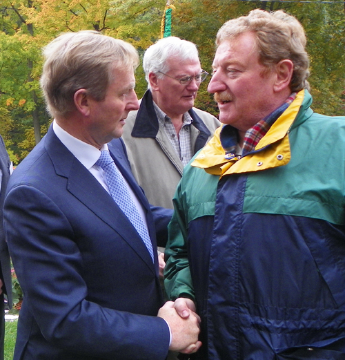 Irish Taoiseach Enda Kenny and Dennis Gariga