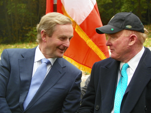 Taoiseach Enda Kenny with Ed Crawford