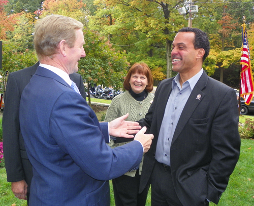 Enda Kenny and Councilman Jeff Johnson